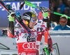 winner Marcel Hirscher of Austria reacts in the finish Area during 2nd run of mens Giant Slalom of the Alta Badia FIS Ski Alpine World Cup at the Gran Risa Course in La Villa Stern, Italy on 2015/12/20.

