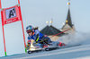 Tina Weirather of Liechtenstein during 1st run of ladies Giant Slalom of the Lienz FIS Ski Alpine World Cup at the Hochstein in Lienz, Austria on 2015/12/28.
