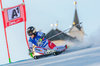 Lara Gut of Switzerland during 1st run of ladies Giant Slalom of the Lienz FIS Ski Alpine World Cup at the Hochstein in Lienz, Austria on 2015/12/28.
