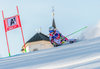 Eva-Maria Brem of Austria during 1st run of ladies Giant Slalom of the Lienz FIS Ski Alpine World Cup at the Hochstein in Lienz, Austria on 2015/12/28.
