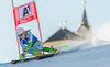 Ana Drev of Slovenia during 1st run of ladies Giant Slalom of the Lienz FIS Ski Alpine World Cup at the Hochstein in Lienz, Austria on 2015/12/28.
