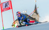 Manuela Moelgg of Italy during 1st run of ladies Giant Slalom of the Lienz FIS Ski Alpine World Cup at the Hochstein in Lienz, Austria on 2015/12/28.
