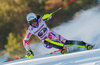 Nastasia Noens of France during 1st run of ladies Slalom of the Lienz FIS Ski Alpine World Cup at the Hochstein in Lienz, Austria on 2015/12/29.
