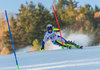 Emelie Wikstroem of Sweden during 1st run of ladies Slalom of the Lienz FIS Ski Alpine World Cup at the Hochstein in Lienz, Austria on 2015/12/29.
