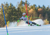 Katarina Lavtar of Slovenia during 1st run of ladies Slalom of the Lienz FIS Ski Alpine World Cup at the Hochstein in Lienz, Austria on 2015/12/29.
