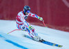 3rd placed David Poisson of France in action during the men Downhill of the Santa Caterina FIS Ski Alpine World Cup at the Deborah Compagnoni Course in Santa Caterina, Italy on 2015/12/29.
