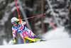 Nastasia Noens of France in action during first run of the women Slalom of the Santa Caterina FIS Ski Alpine World Cup at the Deborah Compagnoni Course in Santa Caterina, Italy on 2016/01/05.
