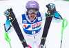 2nd placed Sarka Strachova of Czech Republic reacts after her second run of the women Slalom of the Santa Caterina FIS Ski Alpine World Cup at the Deborah Compagnoni Course in Santa Caterina, Italy on 2016/01/05.
