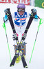 2nd placed Sarka Strachova of Czech Republic reacts after her second run of the women Slalom of the Santa Caterina FIS Ski Alpine World Cup at the Deborah Compagnoni Course in Santa Caterina, Italy on 2016/01/05.
