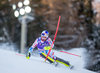 Alexis Pinturault of France in action during first run of the men Slalom of the Santa Caterina FIS Ski Alpine World Cup at the Deborah Compagnoni Course in Santa Caterina, Italy on 2016/01/06.
