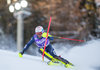 Patrick Thaler of Italy in action during first run of the men Slalom of the Santa Caterina FIS Ski Alpine World Cup at the Deborah Compagnoni Course in Santa Caterina, Italy on 2016/01/06.
