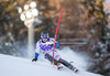 Jens Byggmark of Sweden in action during first run of the men Slalom of the Santa Caterina FIS Ski Alpine World Cup at the Deborah Compagnoni Course in Santa Caterina, Italy on 2016/01/06.
