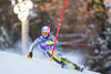 Linus Strasser of Germany in action during first run of the men Slalom of the Santa Caterina FIS Ski Alpine World Cup at the Deborah Compagnoni Course in Santa Caterina, Italy on 2016/01/06.
