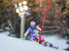 Luca Aerni of Switzerland in action during first run of the men Slalom of the Santa Caterina FIS Ski Alpine World Cup at the Deborah Compagnoni Course in Santa Caterina, Italy on 2016/01/06.
