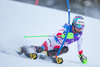 Luca Aerni of Switzerland in action during first run of the men Slalom of the Santa Caterina FIS Ski Alpine World Cup at the Deborah Compagnoni Course in Santa Caterina, Italy on 2016/01/06.
