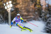 Anton Lahdenperae of Sweden in action during first run of the men Slalom of the Santa Caterina FIS Ski Alpine World Cup at the Deborah Compagnoni Course in Santa Caterina, Italy on 2016/01/06.

