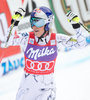 Winner Lindsey Vonn of the USA reacts during ladies Downhill of the Zauchensee FIS Ski Alpine World Cup at the Keelberloch Rennstrecke in Altenmarkt Zauchensee, Austria on 2016/01/09.
