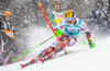 Marcel Hirscher of Austria during 1st Run of Mens Slalom for the FIS Ski Alpine World Cup at huenisbergli in Adelboden, Switzerland on 2016/01/10.
