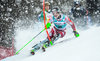Sebastian Foss-Solevaag of Norway during 1st Run of Mens Slalom for the FIS Ski Alpine World Cup at huenisbergli in Adelboden, Switzerland on 2016/01/10.
