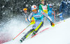 Linus Strasser of Germany during 1st Run of Mens Slalom for the FIS Ski Alpine World Cup at huenisbergli in Adelboden, Switzerland on 2016/01/10.
