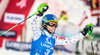 Veronika Velez Zuzulova of Slovakia celebrates after her 2nd run of Ladies Slalom for the FIS Ski Alpine World Cup at Hermann Maier Weltcupstrecke in Flachau, Switzerland on 2016/01/12.
