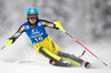 Erin Mielzynski of Canada competes in the 1st run of Women Slalom for the FIS Ski Alpine World Cup at the Hermann Maier Weltcupstrecke in Flachau, Austria on 2016/01/15.
