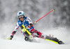 Carmen Thalmann of Austria competes in the 1st run of Women Slalom for the FIS Ski Alpine World Cup at the Hermann Maier Weltcupstrecke in Flachau, Austria on 2016/01/15.
