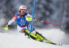 Charlotte Chable of Switzerland competes in the 1st run of Women Slalom for the FIS Ski Alpine World Cup at the Hermann Maier Weltcupstrecke in Flachau, Austria on 2016/01/15.
