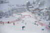Overview on the target Stadium in Flachau competes in the 1st run of women Giant Slalom for the FIS Ski Alpine World Cup at the Hermann Maier Weltcupstrecke in Flachau, Austria on 2016/01/17.
