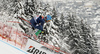 Christof Innerhofer of Italy skiing in second training for the men downhill race of Audi FIS Alpine skiing World cup in Kitzbuehel, Austria. Second training for men downhill race of Audi FIS Alpine skiing World cup was held on Hahnenkamm course in Kitzbuehel, Austria, on Thursday, 21st of January 2016.
