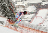 Guillermo Fayed of France skiing in second training for the men downhill race of Audi FIS Alpine skiing World cup in Kitzbuehel, Austria. Second training for men downhill race of Audi FIS Alpine skiing World cup was held on Hahnenkamm course in Kitzbuehel, Austria, on Thursday, 21st of January 2016.
