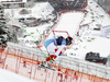Marc Gisin of Switzerland skiing in second training for the men downhill race of Audi FIS Alpine skiing World cup in Kitzbuehel, Austria. Second training for men downhill race of Audi FIS Alpine skiing World cup was held on Hahnenkamm course in Kitzbuehel, Austria, on Thursday, 21st of January 2016.
