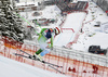 Bostjan Kline of Slovenia skiing in second training for the men downhill race of Audi FIS Alpine skiing World cup in Kitzbuehel, Austria. Second training for men downhill race of Audi FIS Alpine skiing World cup was held on Hahnenkamm course in Kitzbuehel, Austria, on Thursday, 21st of January 2016.
