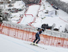 Andreas Romar of Finland skiing in second training for the men downhill race of Audi FIS Alpine skiing World cup in Kitzbuehel, Austria. Second training for men downhill race of Audi FIS Alpine skiing World cup was held on Hahnenkamm course in Kitzbuehel, Austria, on Thursday, 21st of January 2016.
