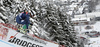 Mattia Casse of Italy skiing in second training for the men downhill race of Audi FIS Alpine skiing World cup in Kitzbuehel, Austria. Second training for men downhill race of Audi FIS Alpine skiing World cup was held on Hahnenkamm course in Kitzbuehel, Austria, on Thursday, 21st of January 2016.
