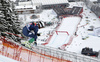 Mattia Casse of Italy skiing in second training for the men downhill race of Audi FIS Alpine skiing World cup in Kitzbuehel, Austria. Second training for men downhill race of Audi FIS Alpine skiing World cup was held on Hahnenkamm course in Kitzbuehel, Austria, on Thursday, 21st of January 2016.

