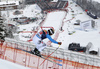 Klaus Brandner of Germany skiing in second training for the men downhill race of Audi FIS Alpine skiing World cup in Kitzbuehel, Austria. Second training for men downhill race of Audi FIS Alpine skiing World cup was held on Hahnenkamm course in Kitzbuehel, Austria, on Thursday, 21st of January 2016.

