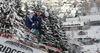 Matteo Marsaglia of Italy skiing in second training for the men downhill race of Audi FIS Alpine skiing World cup in Kitzbuehel, Austria. Second training for men downhill race of Audi FIS Alpine skiing World cup was held on Hahnenkamm course in Kitzbuehel, Austria, on Thursday, 21st of January 2016.
