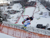 Fernando Schmed of Switzerland skiing in second training for the men downhill race of Audi FIS Alpine skiing World cup in Kitzbuehel, Austria. Second training for men downhill race of Audi FIS Alpine skiing World cup was held on Hahnenkamm course in Kitzbuehel, Austria, on Thursday, 21st of January 2016.
