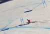 Third placed Hannes Reichelt of Austria skiing in men super-g race of Audi FIS Alpine skiing World cup in Kitzbuehel, Austria. Men super-g race of Audi FIS Alpine skiing World cup was held on Hahnenkamm course in Kitzbuehel, Austria, on Friday, 22nd of January 2016.
