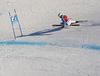 Andreas Sander of Germany skiing in men super-g race of Audi FIS Alpine skiing World cup in Kitzbuehel, Austria. Men super-g race of Audi FIS Alpine skiing World cup was held on Hahnenkamm course in Kitzbuehel, Austria, on Friday, 22nd of January 2016.
