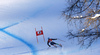 Christof Innerhofer of Italy skiing in men super-g race of Audi FIS Alpine skiing World cup in Kitzbuehel, Austria. Men super-g race of Audi FIS Alpine skiing World cup was held on Hahnenkamm course in Kitzbuehel, Austria, on Friday, 22nd of January 2016.
