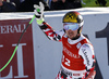 Marcel Hirscher of Austria reacts in finish of the men super-g race of Audi FIS Alpine skiing World cup in Kitzbuehel, Austria. Men super-g race of Audi FIS Alpine skiing World cup was held on Hahnenkamm course in Kitzbuehel, Austria, on Friday, 22nd of January 2016.
