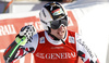 Third placed Hannes Reichelt of Austria reacts in finish of the men super-g race of Audi FIS Alpine skiing World cup in Kitzbuehel, Austria. Men super-g race of Audi FIS Alpine skiing World cup was held on Hahnenkamm course in Kitzbuehel, Austria, on Friday, 22nd of January 2016.
