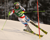 Justin Murisier of Switzerland skiing in slalom of men super combined race of Audi FIS Alpine skiing World cup in Kitzbuehel, Austria. Men super-g race of Audi FIS Alpine skiing World cup was held on Hahnenkamm course in Kitzbuehel, Austria, on Friday, 22nd of January 2016.
