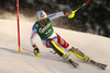 Gino Caviezel of Switzerland skiing in slalom of men super combined race of Audi FIS Alpine skiing World cup in Kitzbuehel, Austria. Men super-g race of Audi FIS Alpine skiing World cup was held on Hahnenkamm course in Kitzbuehel, Austria, on Friday, 22nd of January 2016.
