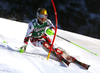 Marcel Hirscher of Austria skiing in slalom of men super combined race of Audi FIS Alpine skiing World cup in Kitzbuehel, Austria. Men super-g race of Audi FIS Alpine skiing World cup was held on Hahnenkamm course in Kitzbuehel, Austria, on Friday, 22nd of January 2016.
