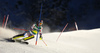 Winner Alexis Pinturault of France skiing in slalom of men super combined race of Audi FIS Alpine skiing World cup in Kitzbuehel, Austria. Men super-g race of Audi FIS Alpine skiing World cup was held on Hahnenkamm course in Kitzbuehel, Austria, on Friday, 22nd of January 2016.
