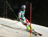 Carlo Janka of Switzerland skiing in slalom of men super combined race of Audi FIS Alpine skiing World cup in Kitzbuehel, Austria. Men super-g race of Audi FIS Alpine skiing World cup was held on Hahnenkamm course in Kitzbuehel, Austria, on Friday, 22nd of January 2016.
