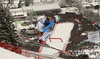 Andreas Sander of Germany skiing in men downhill race of Audi FIS Alpine skiing World cup in Kitzbuehel, Austria. Men downhill race of Audi FIS Alpine skiing World cup was held on Hahnenkamm course in Kitzbuehel, Austria, on Saturday, 23rd of January 2016.
